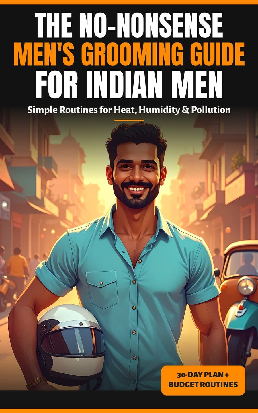 The No-Nonsense Men's Grooming Guide for Indian Men book cover